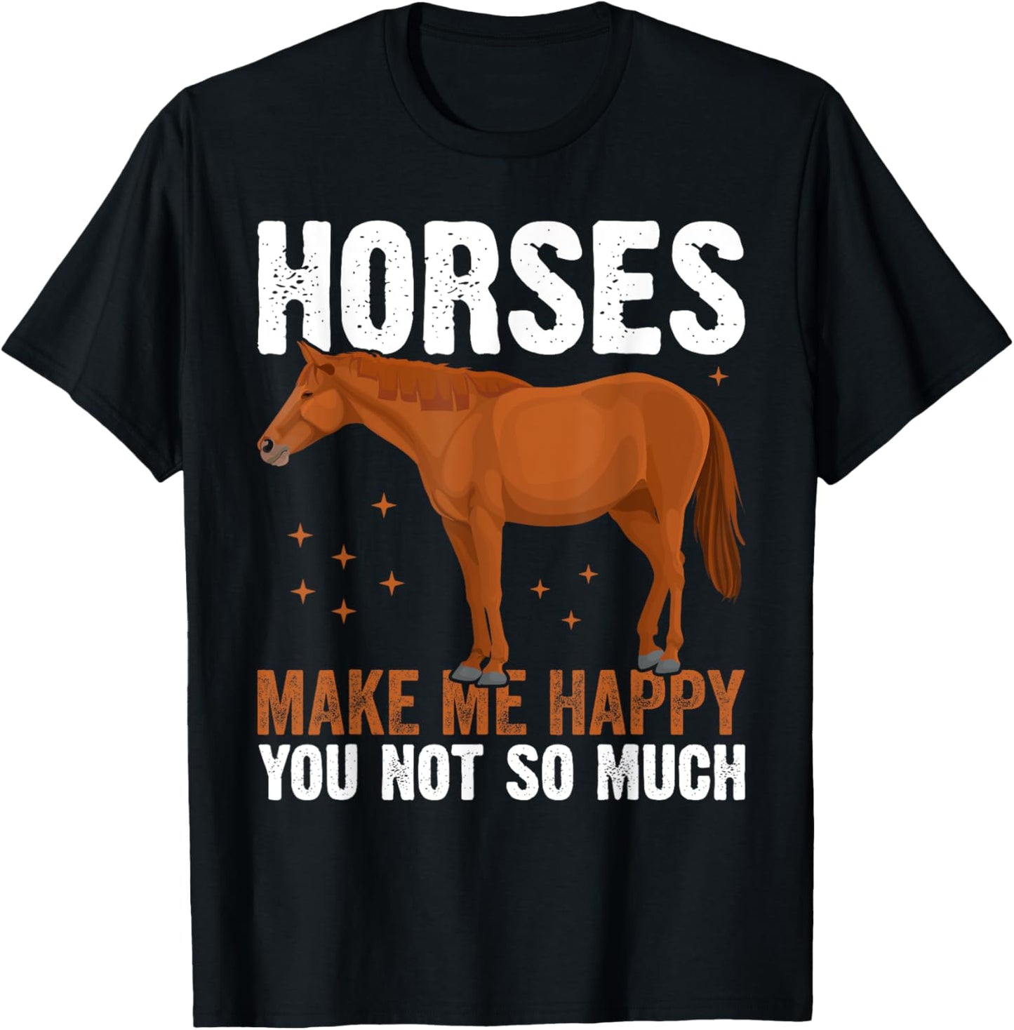 Funny Horses Saying Horse Riding T-Shirt - T-Shirt | Black