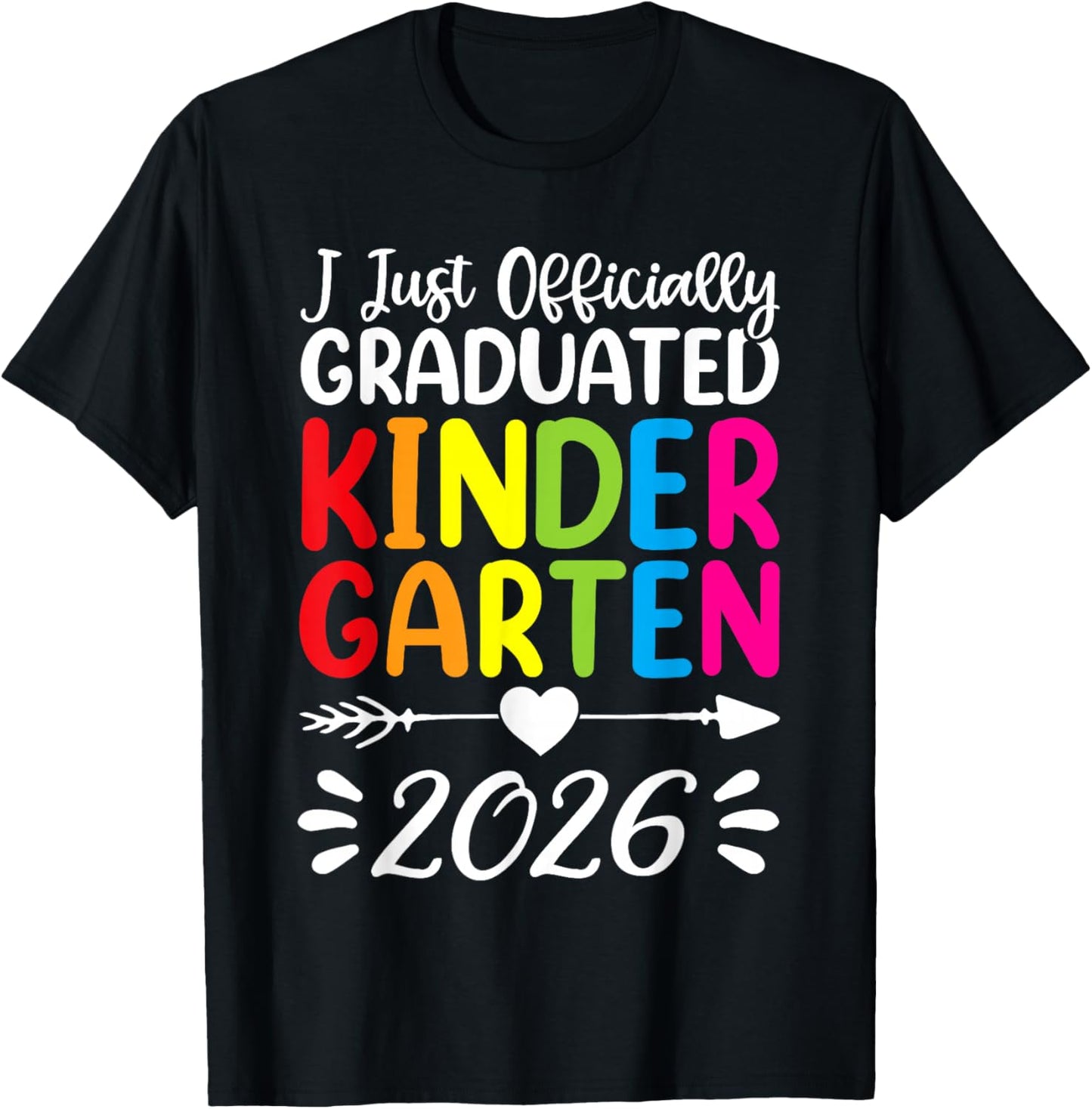Kindergarten Graduation Outfit for Boys and Girls, Graduate T-Shirt - T-Shirt | Black