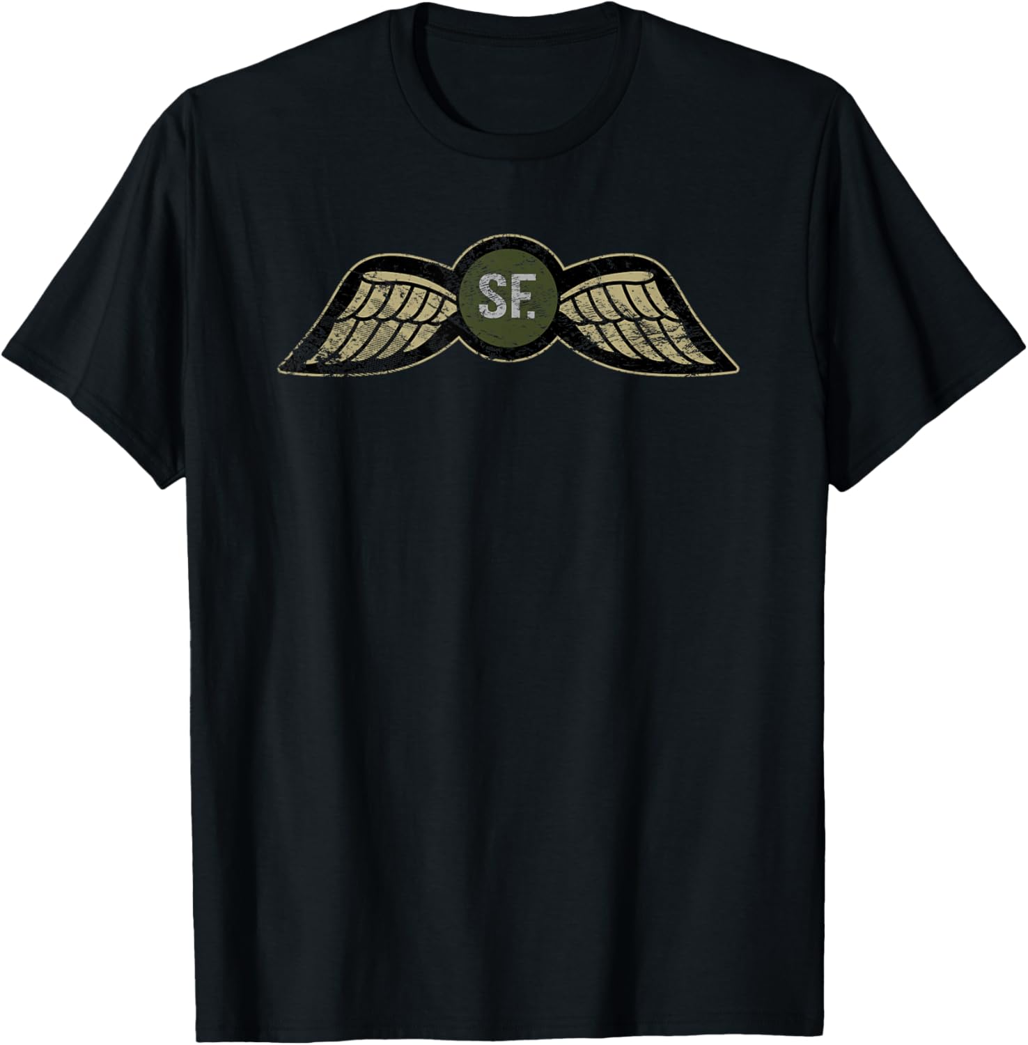 American Marauder: Jedburgh (OSS) OD Wings T-Shirt - T-Shirt | Black