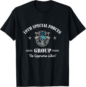 19th Special Forces Group Veteran 19th SFG - 4th of July Men T-Shirt - T-Shirt | Black