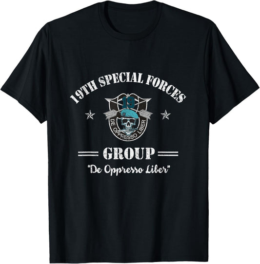 19th Special Forces Group Veteran 19th SFG - 4th of July Men T-Shirt - T-Shirt | Black