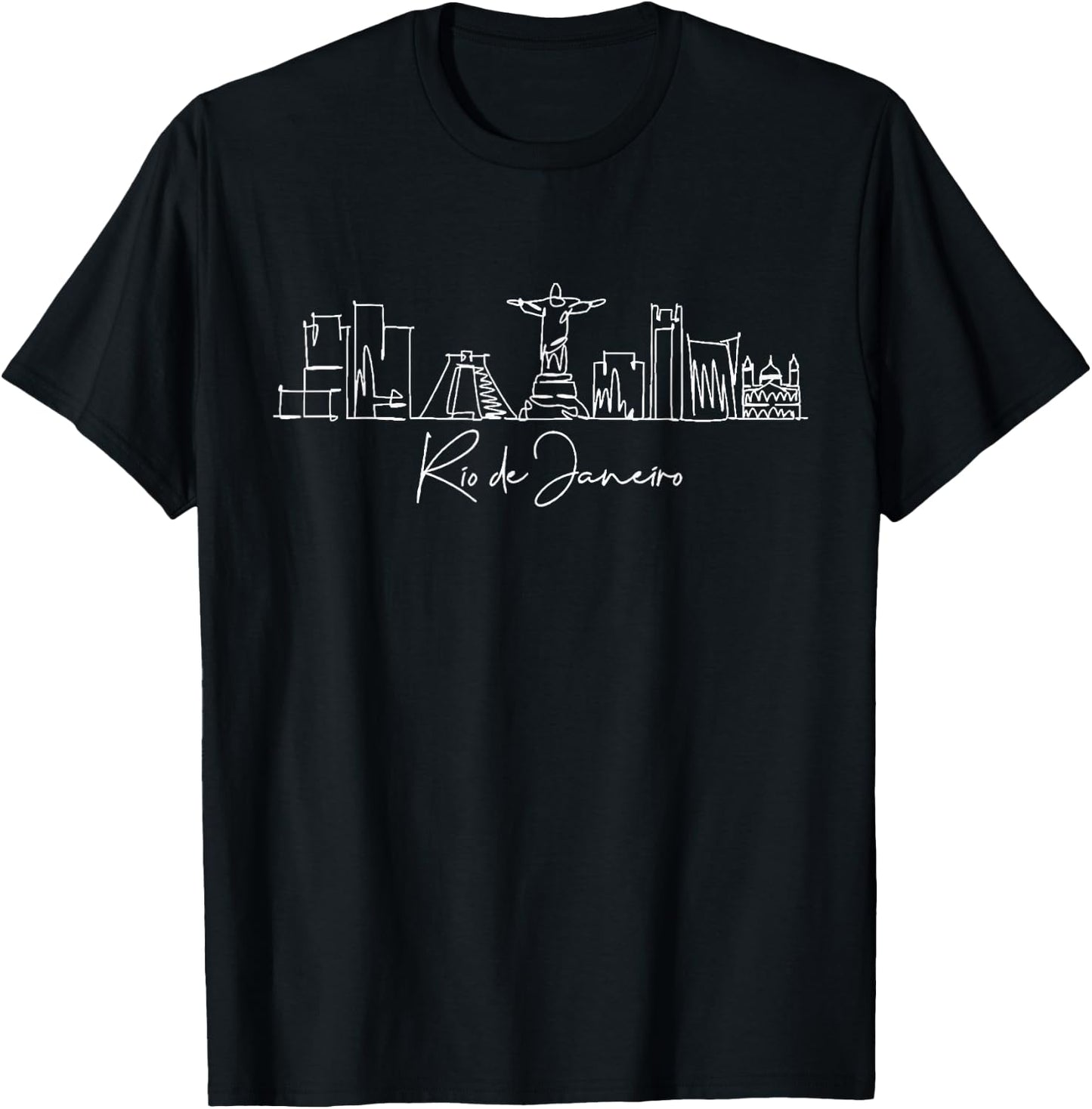 city skyline Rio de Janeiro Brazil T-Shirt - T-Shirt | Black