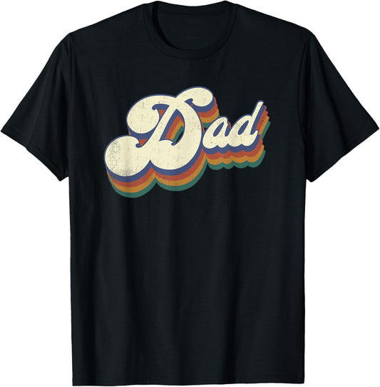 Dad Gifts Retro Vintage Father's Day Dad T-Shirt - T-Shirt | Black