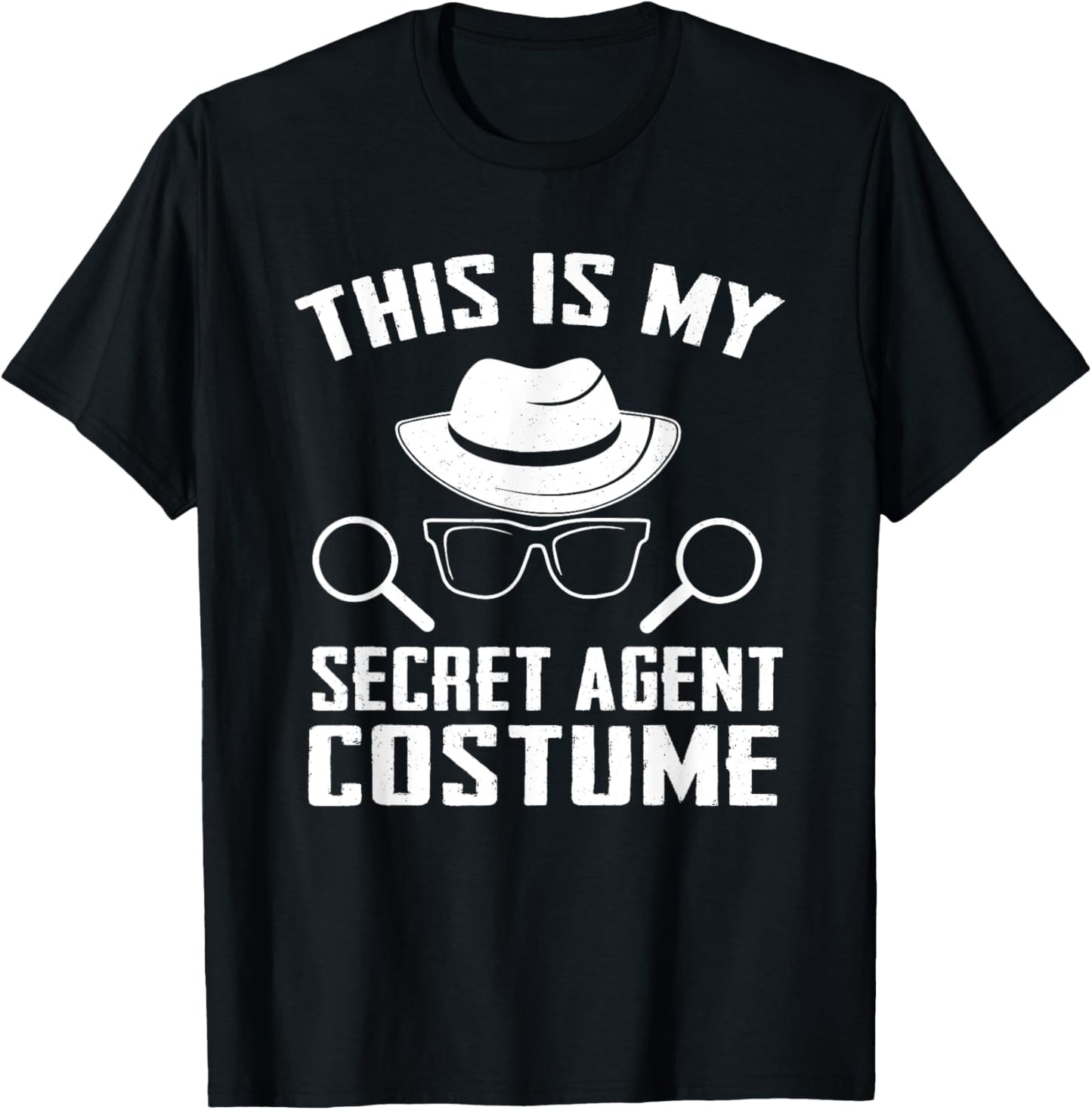 This Is My Secret Agent Costume Inspector Spy T-Shirt - T-Shirt | Black