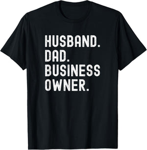 Black Husband Dad Business Owner CEO Entrepreneur Men T-Shirt - T-Shirt | Black
