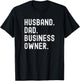 Black Husband Dad Business Owner CEO Entrepreneur Men T-Shirt - T-Shirt | Black