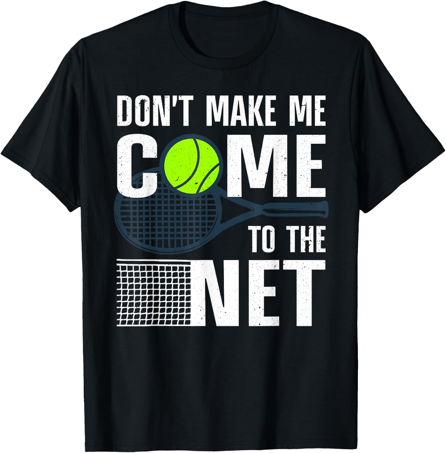Funny Tennis Art Men Teens Tennis Player Lover T-Shirt - T-Shirt | Black