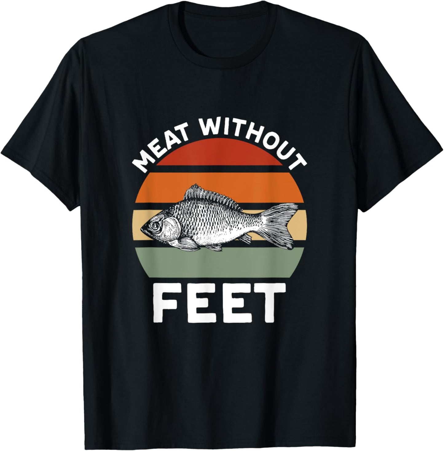 Meat Without Feet Fish T-Shirt - T-Shirt | Black