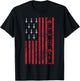 Upside Down Cross Occult American Flag All Hail Satanic T-Shirt - T-Shirt | Black