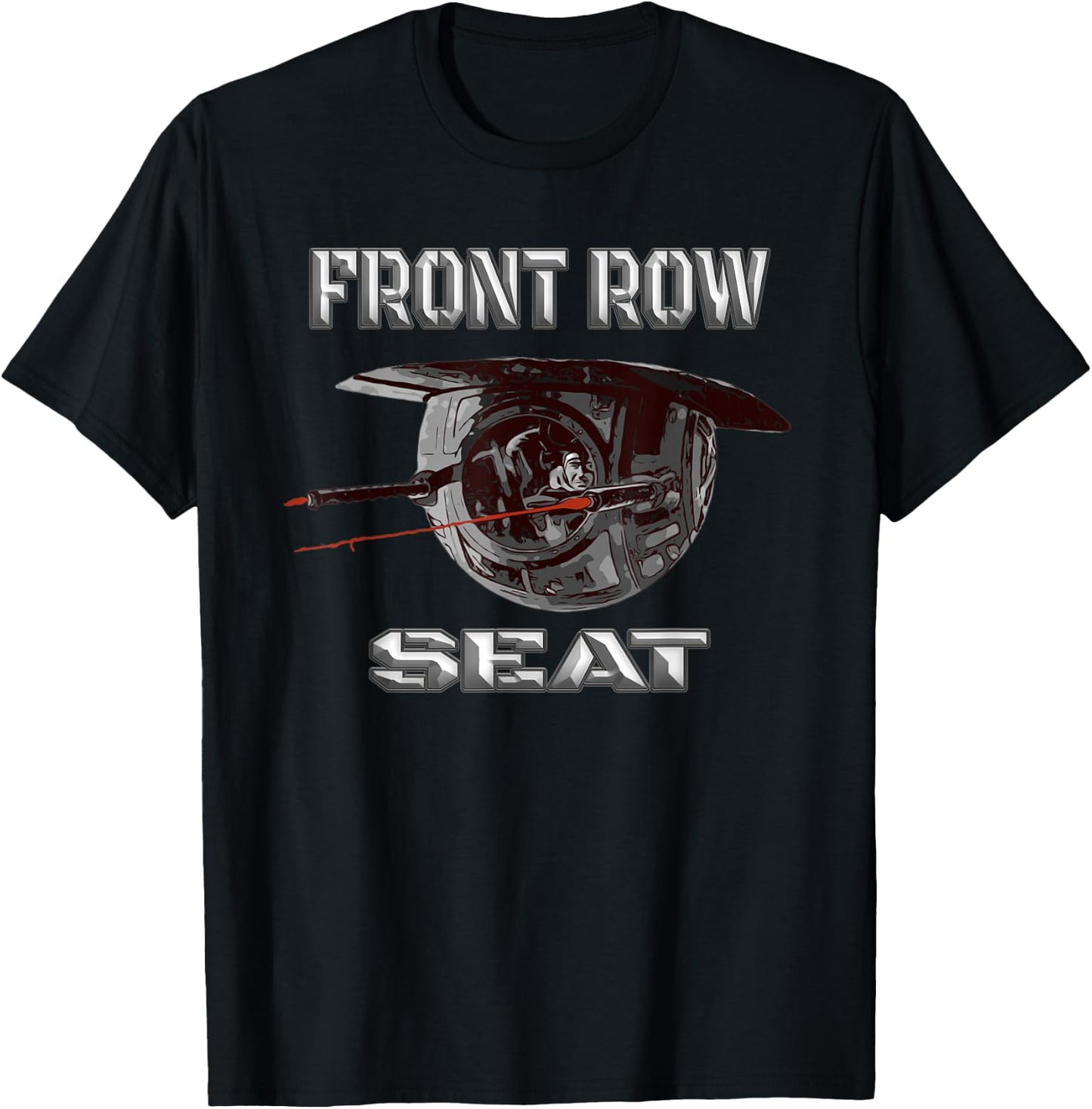 B-24 Bomber Ball Turret WW2 Warbird T-Shirt - T-Shirt | Black