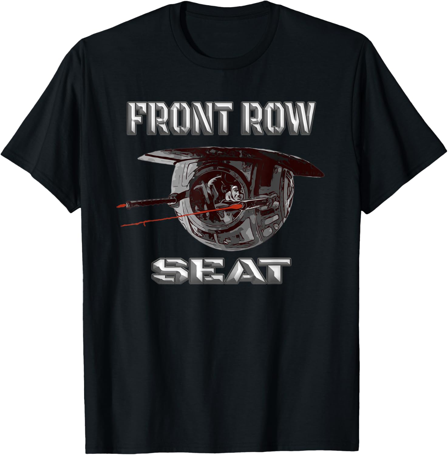 B-24 Bomber Ball Turret WW2 Warbird T-Shirt - T-Shirt | Black