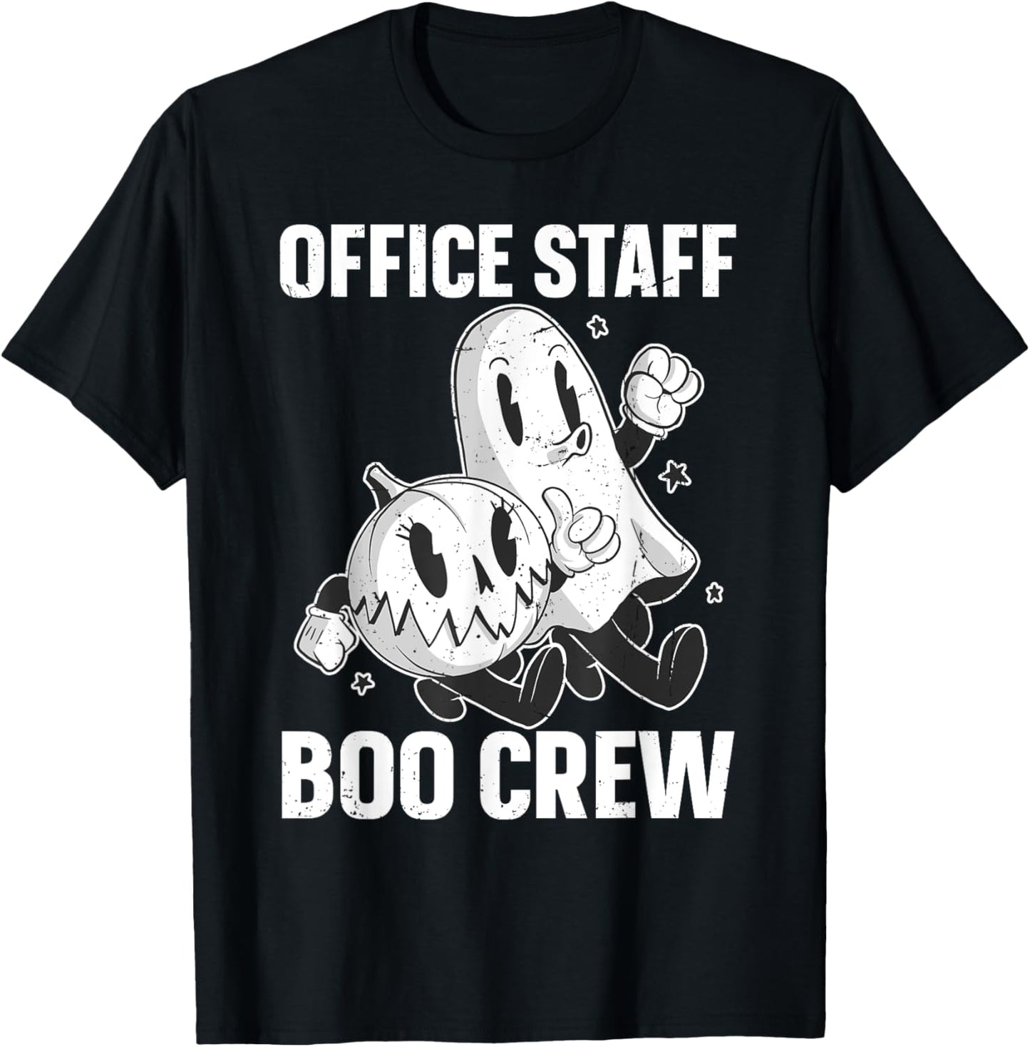 Office Staff Boo Crew T-Shirt - T-Shirt | Black