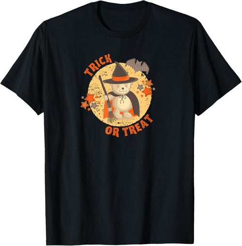 Cute Trick or Treat Witch Warlock Bear