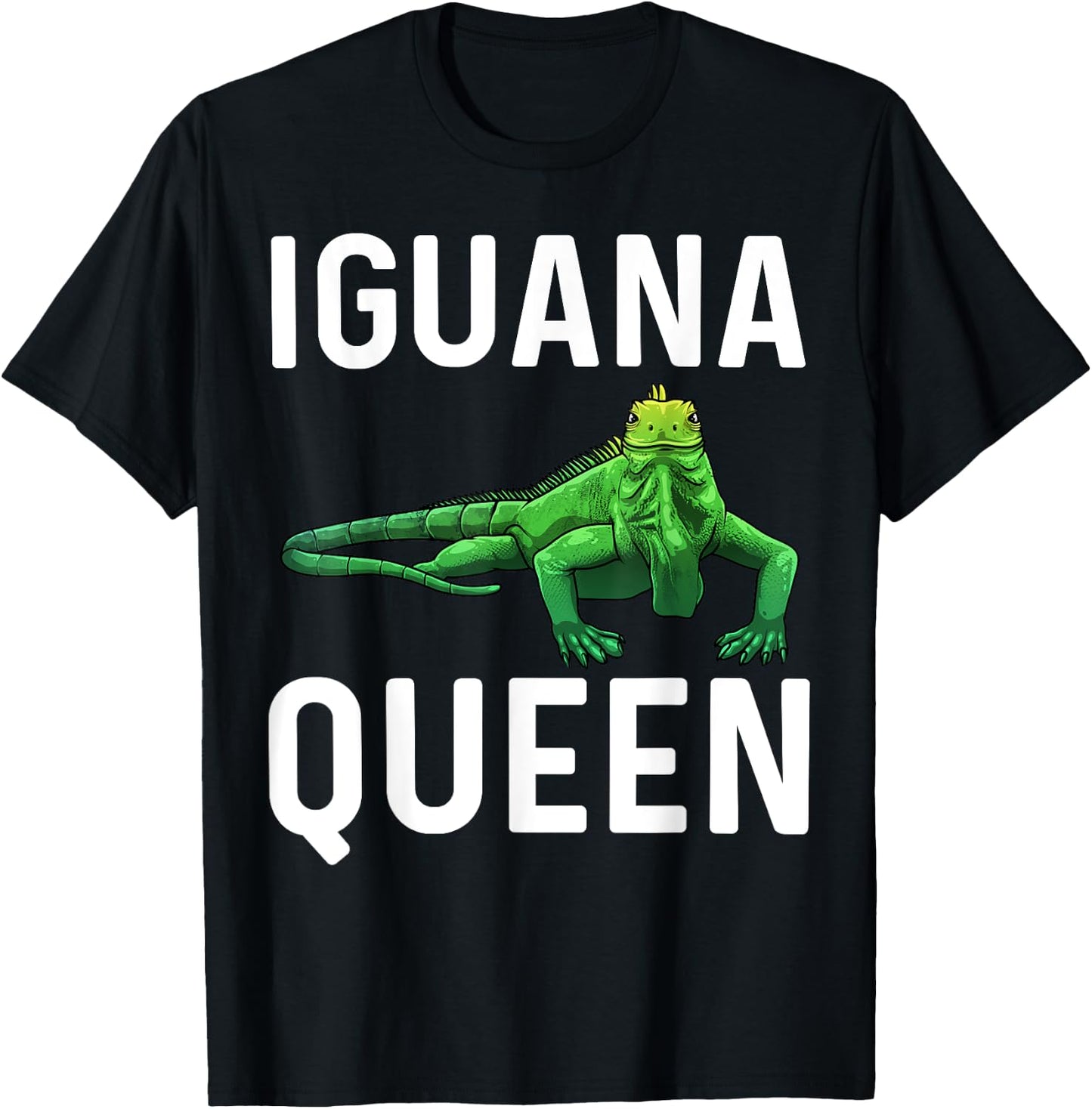 Funny Iguana Art For Girls Women Lizard Reptile Iguana Lover T-Shirt - T-Shirt | Black