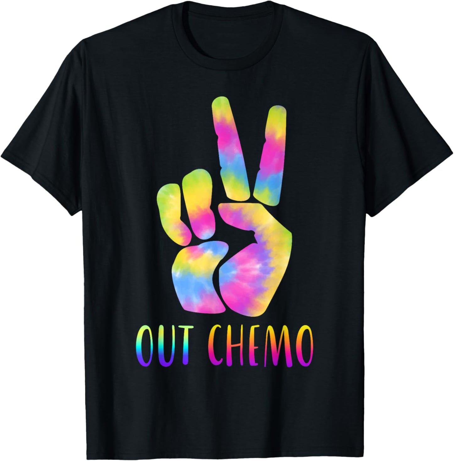 Peace-Out Chemo Last Day Of Chemo End Chemotherapy Cancer T-Shirt - T-Shirt | Black