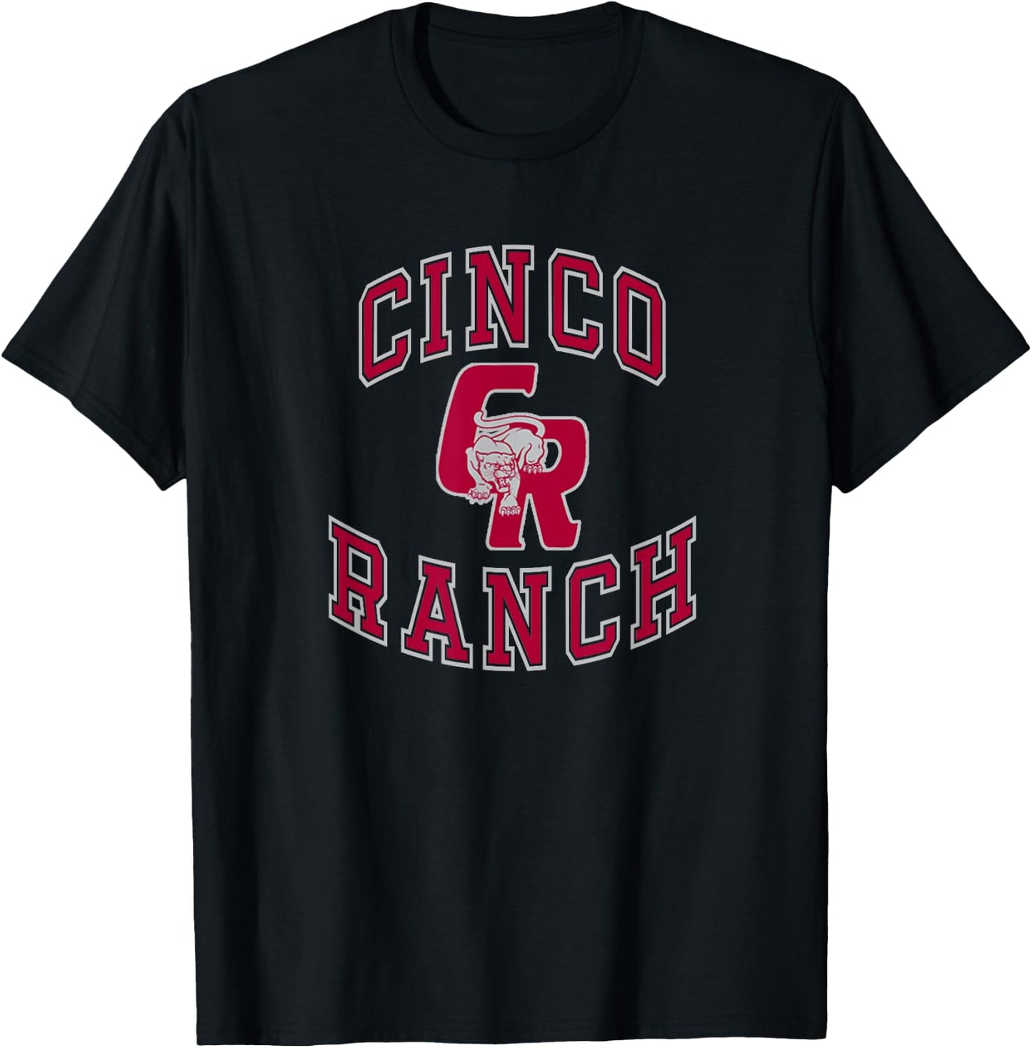 Cinco Ranch High School Cougars T-Shirt - T-Shirt | Black