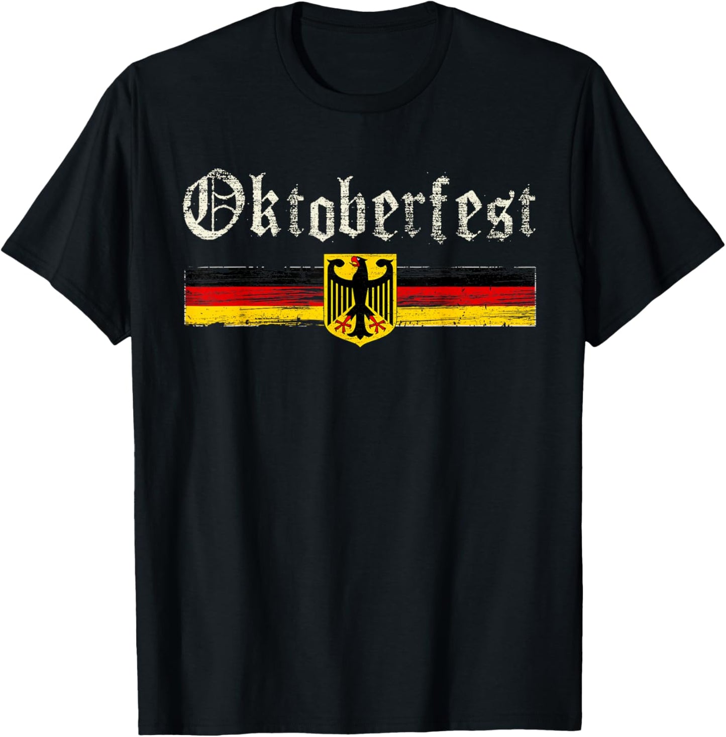 Vintage Oktoberfest Octoberfest German Drinking Festival T-Shirt - T-Shirt | Black