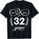 Mr. and Mrs. For 32 Years 32nd Anniversary Wife and Husband T-Shirt - T-Shirt | Black