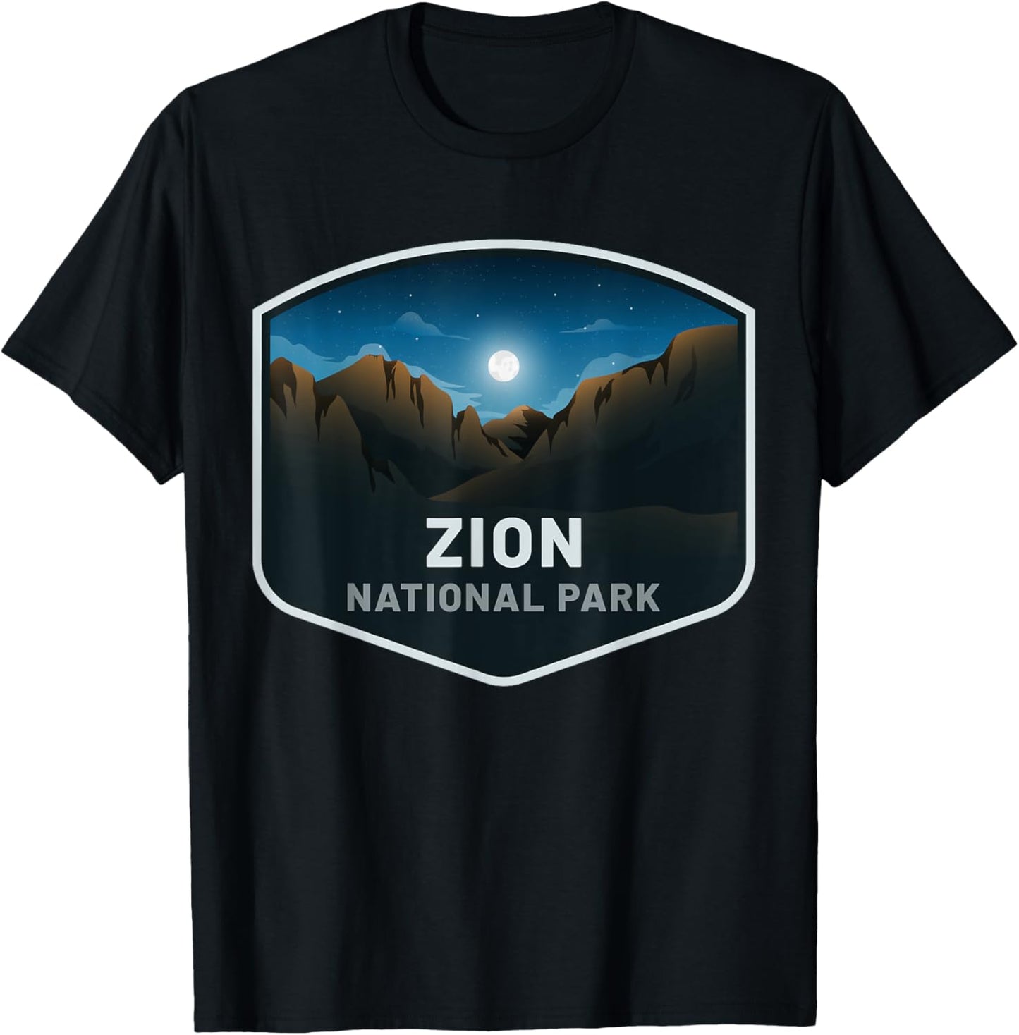 Zion National Park , Black, S T-Shirt - T-Shirt | Black