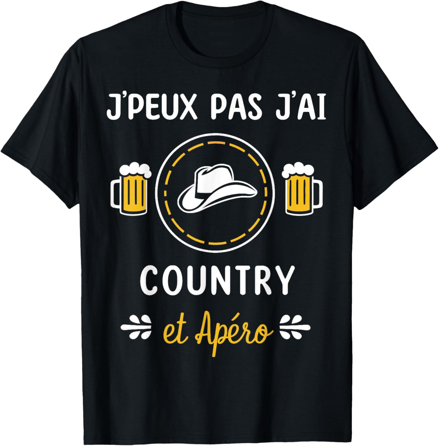 I Can't Have Country , Black, S T-Shirt - T-Shirt | Black