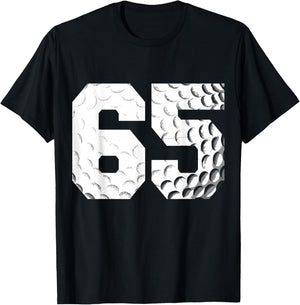 65th Birthday Men Golf Player Golf 65 Years Old T-Shirt - T-Shirt | Black