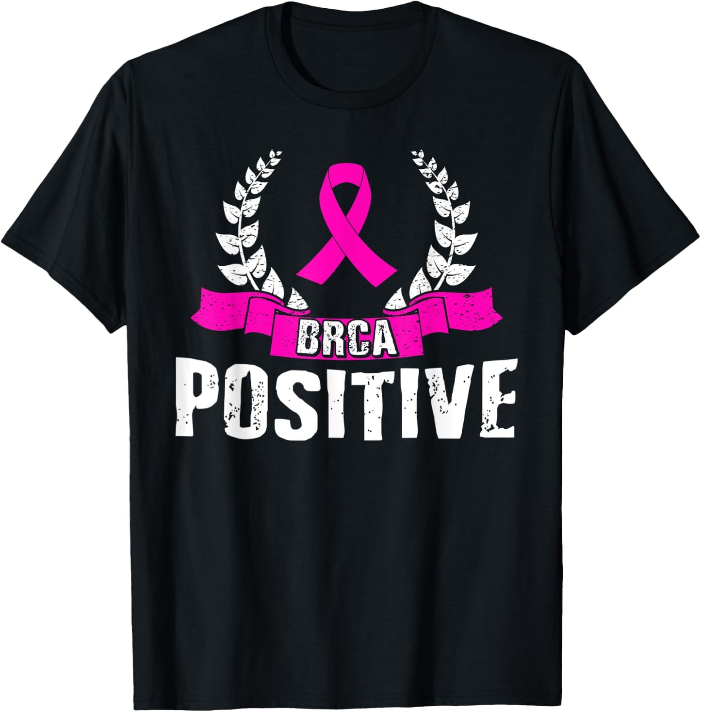 BRCA Positive Shirt Breast Cancer Awareness Survivor T-Shirt - T-Shirt | Black