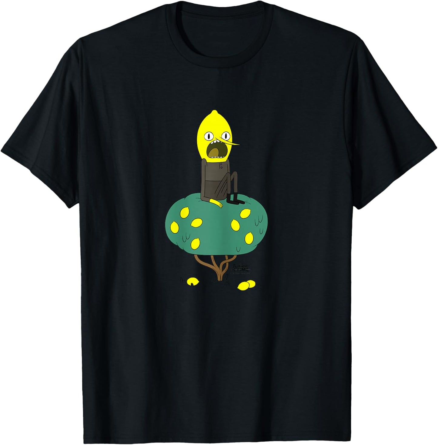 Adventure Time Lemongrab Tree T-Shirt - T-Shirt | Black