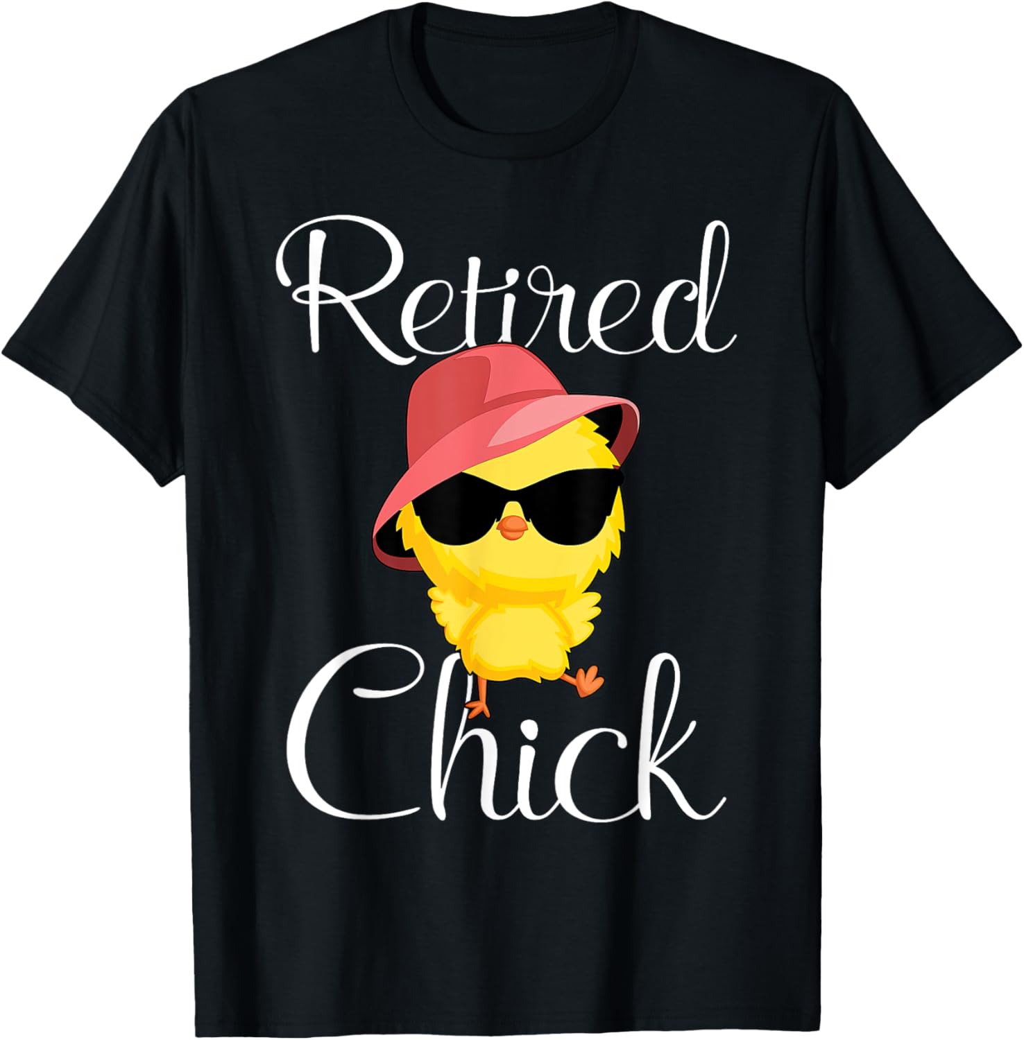 Retired Chick Retirement Plan Cool Chick Funny Chicken Lover T-Shirt - T-Shirt | Black