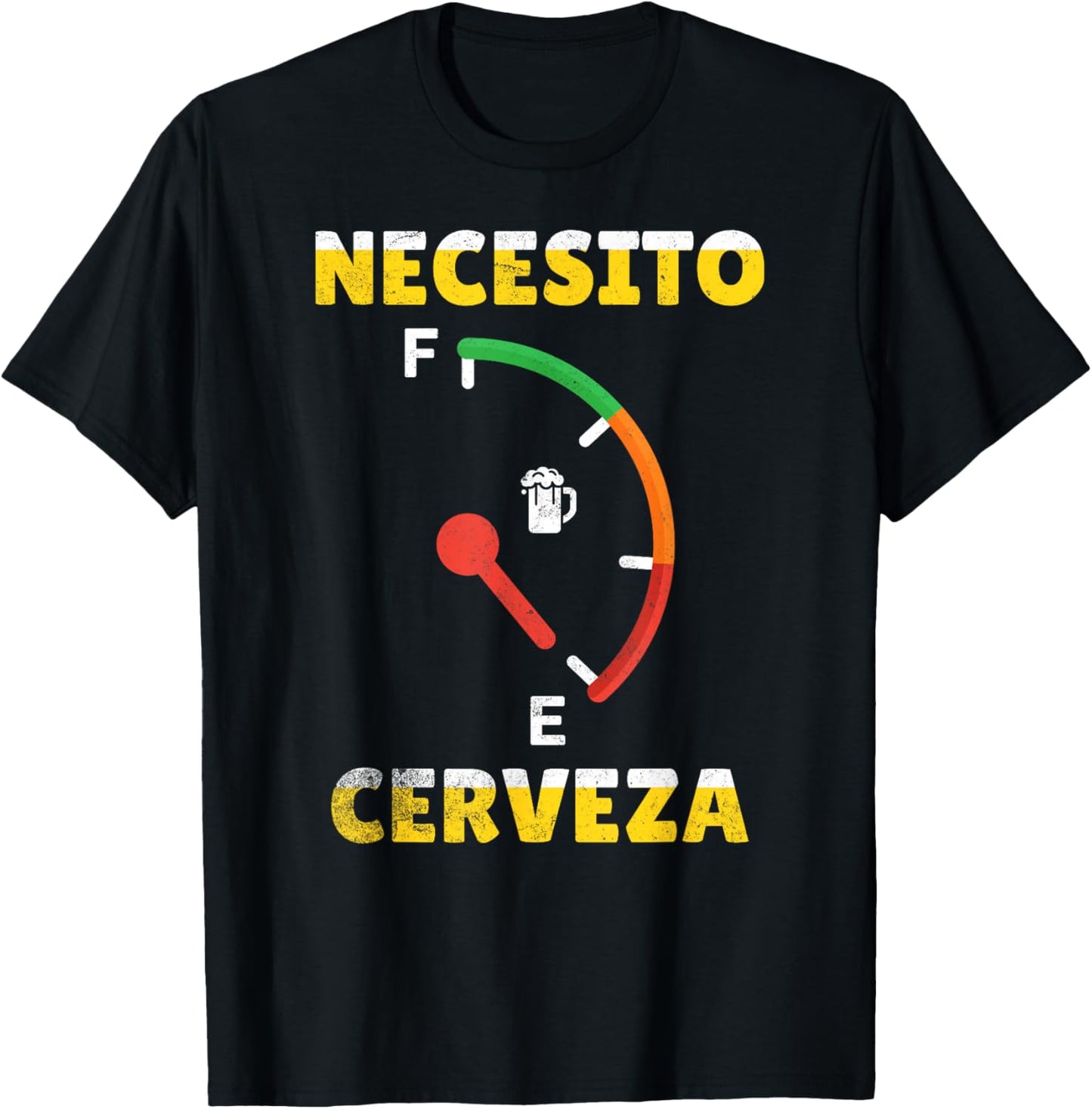 I Need Beer Necesito Cerveza In Spanish Funny Cinco De Mayo T-Shirt - T-Shirt | Black