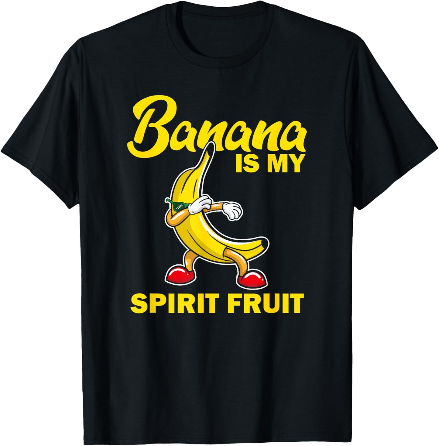 Funny Banana Is My Spirit Fruit Lover Gift Quote Love Gifts T-Shirt - T-Shirt | Black
