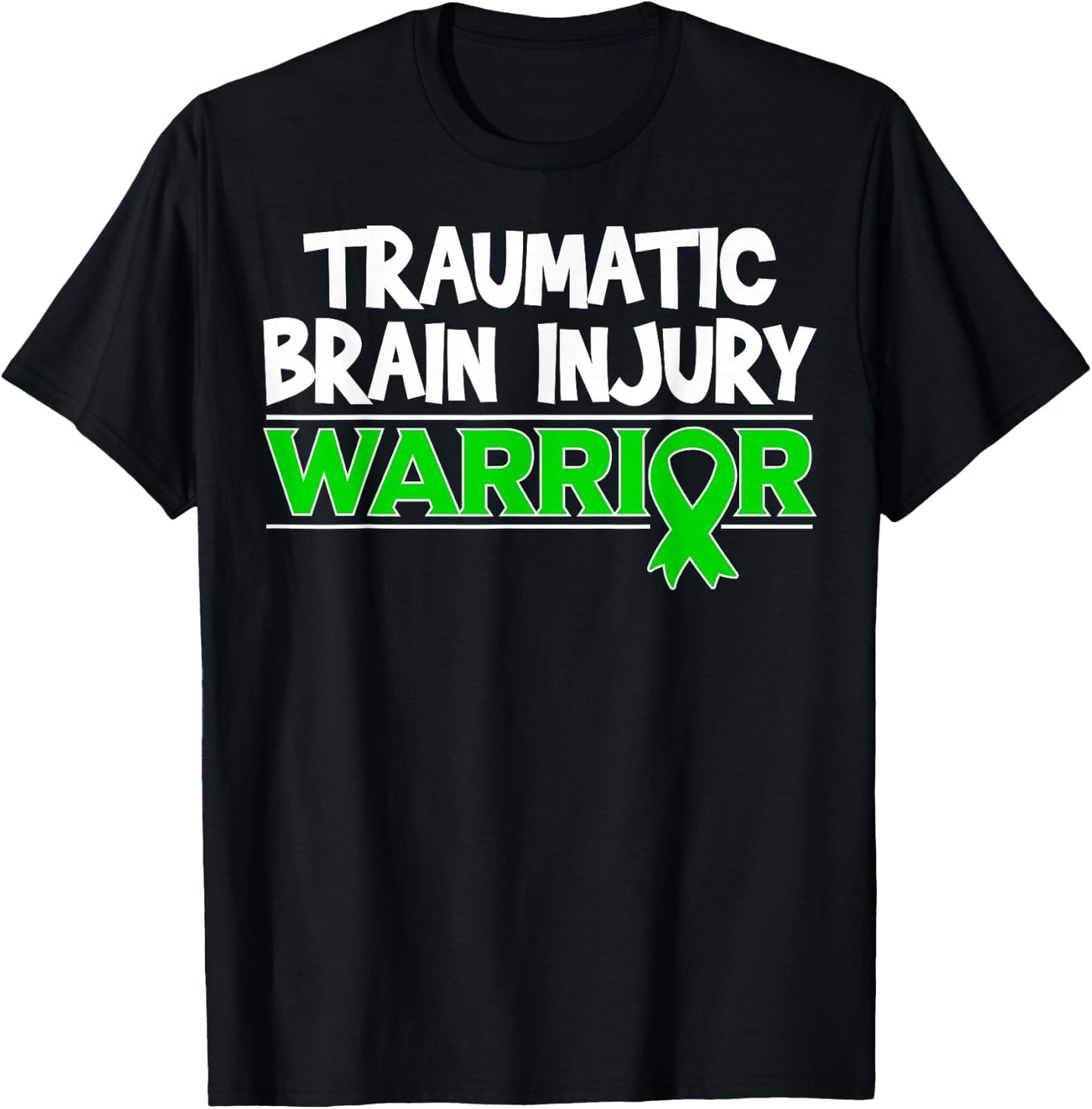 Traumatic Brain Injury Warrior - TBI Survivor T-Shirt - T-Shirt | Black