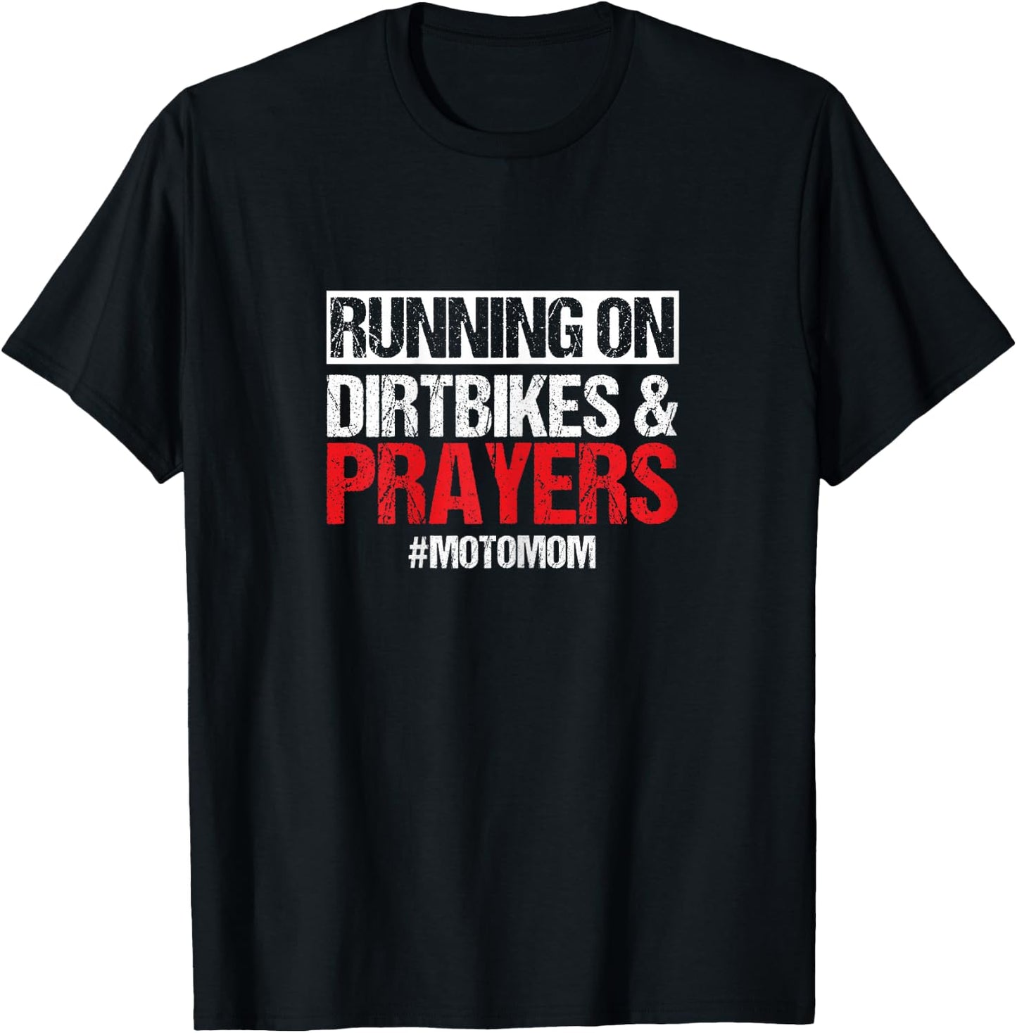 Dirt Bike Motorcycle Motomom Mother Mama Motorsport Biker T-Shirt - T-Shirt | Black