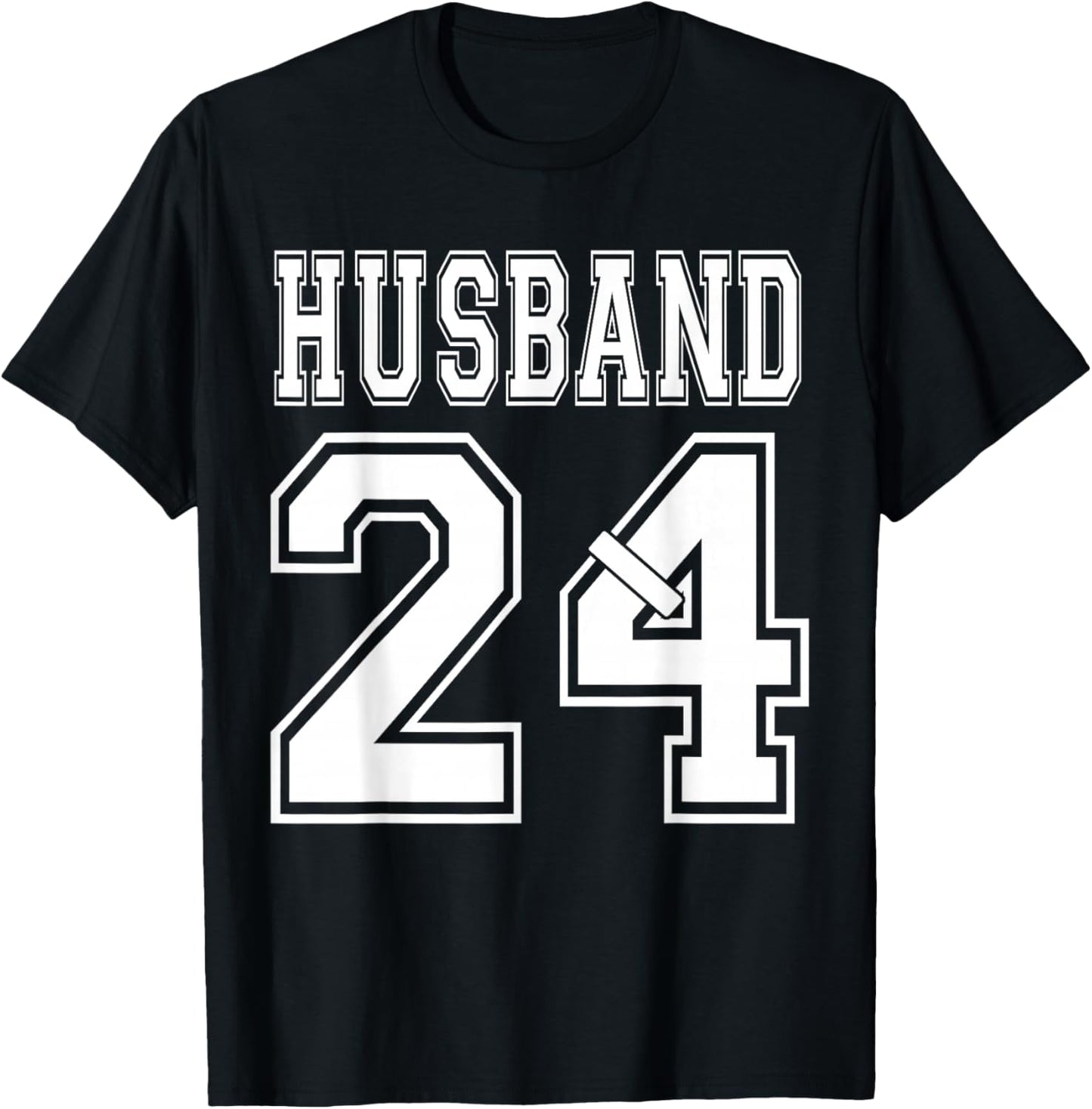 2024 Husband Wife Matching Engagement Party Honeymoon T-Shirt - T-Shirt | Black