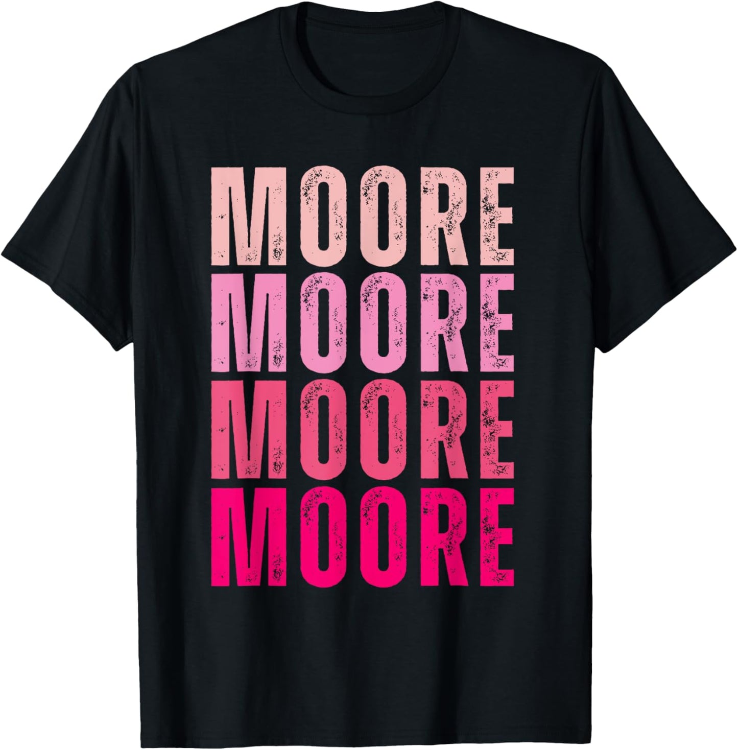 Moore Personalized Name I Love Moore Vintage T-Shirt - T-Shirt | Black