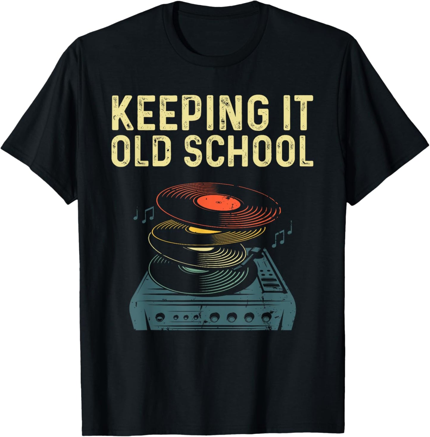 Cool Vinyl Women Music Record Turntable Collecting T-Shirt - T-Shirt | Black