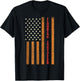 Flooring installer Gifts funny USA Flag flooring contractor T-Shirt - T-Shirt | Black