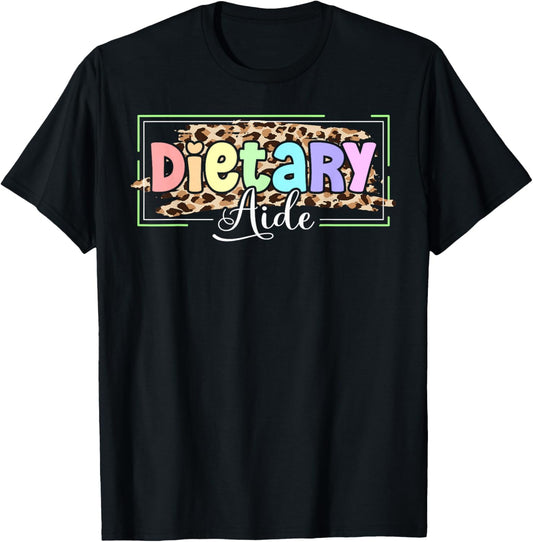Cute Dietary Aide Appreciation T-Shirt - T-Shirt | Black