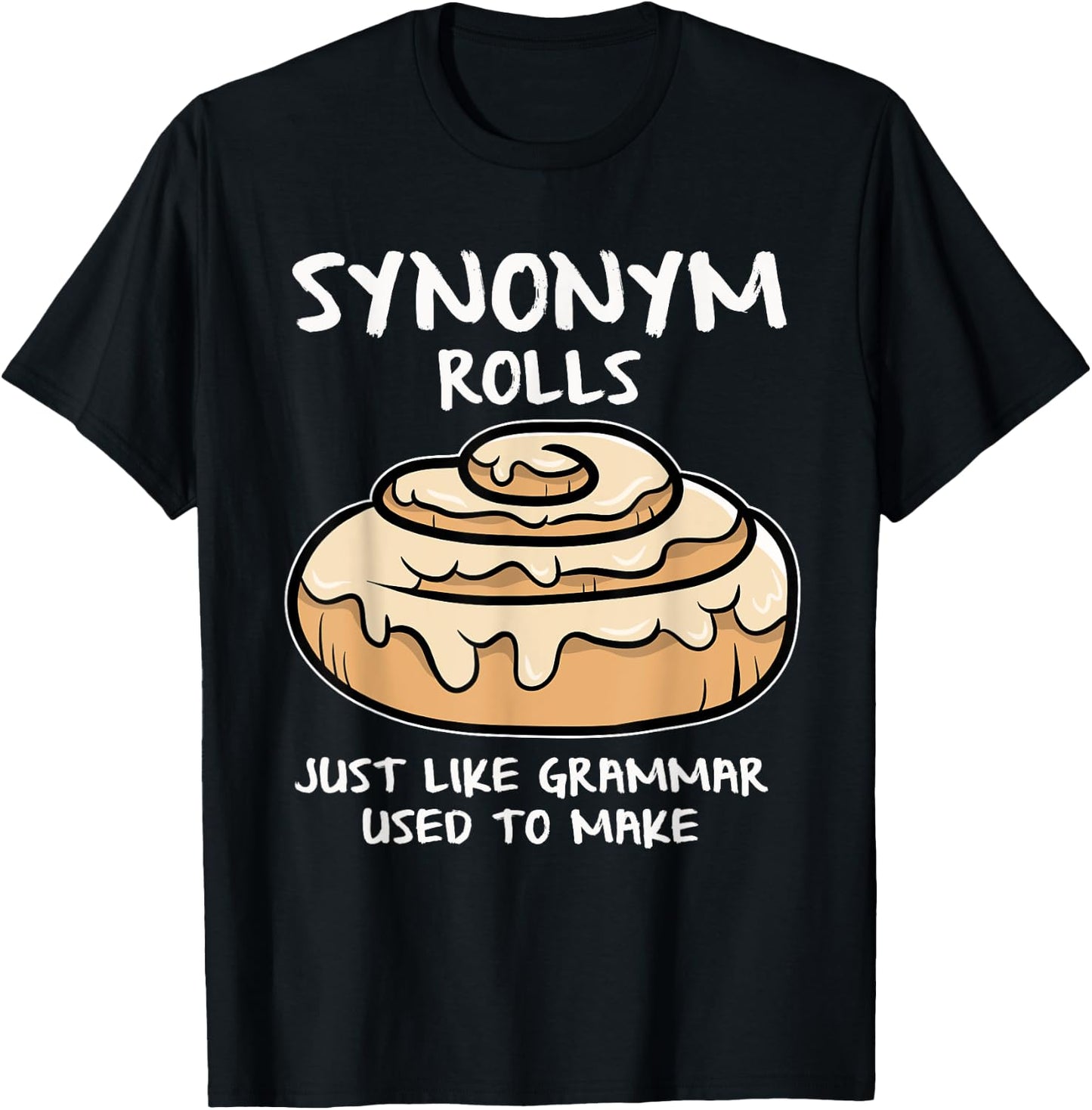 Synonym Rolls Book Lovers Gifts Punctuation Saves Lives T-Shirt - T-Shirt | Black