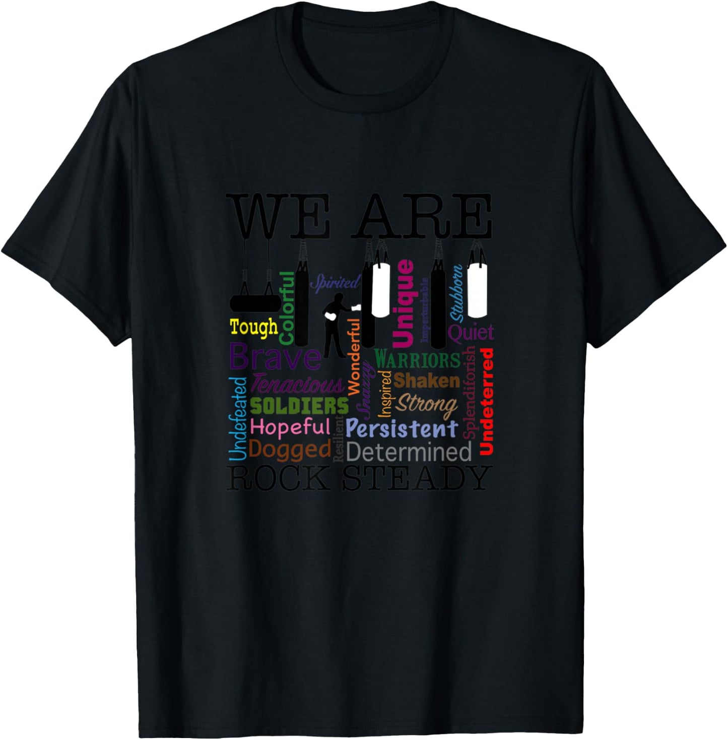We are Rock Steady Women's Boxing Word Art T-Shirt - T-Shirt | Black