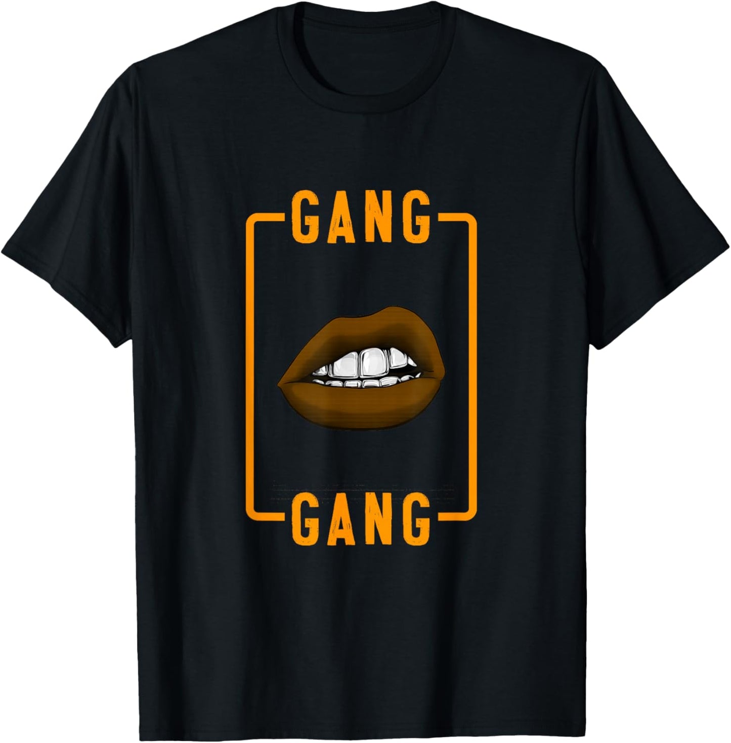 Orange Color Gang-x2 Orange Graphic T-Shirt - T-Shirt | Black