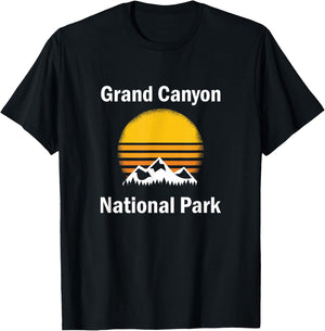 Grand Canyon National Park Mountain Sunset T-Shirt - T-Shirt | Black