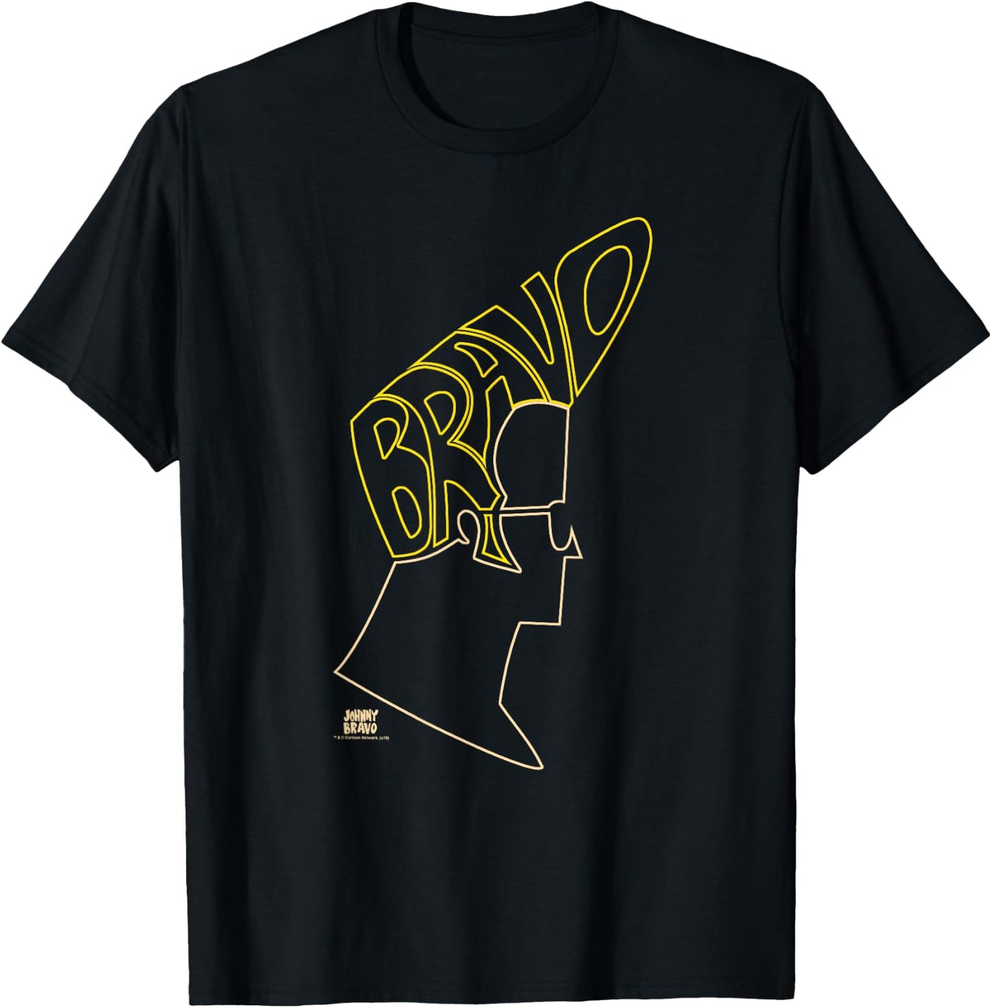 Johnny Bravo Hair T-Shirt - T-Shirt | Black