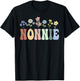 Nonnie Gifts Women Wildflower Floral Design Nonnie T-Shirt - T-Shirt | Black