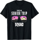 2024 Senior Trip Squad Sunglasses Beach Palm Tree Artwork Men Women Kids T-Shirt - T-Shirt | Black