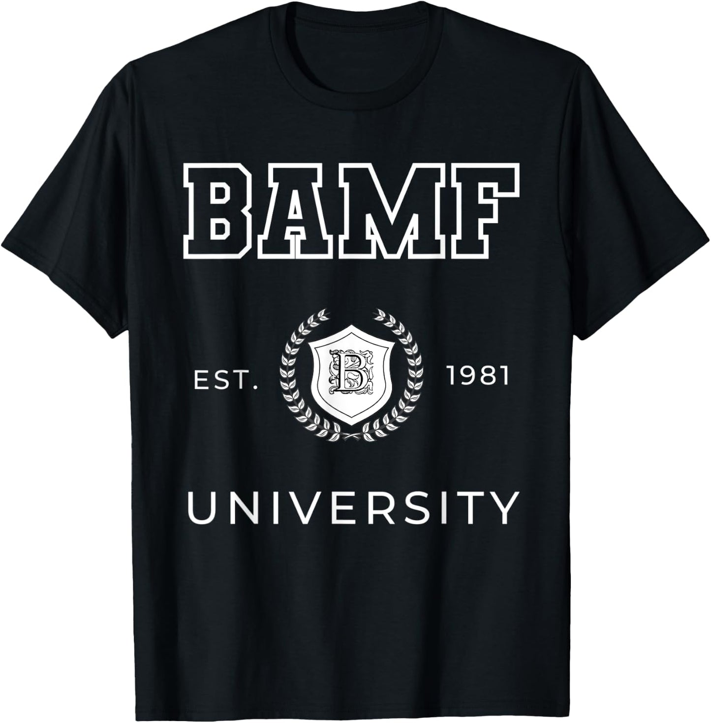 BAMF Badass For Life Turning 40 Gag Gifts Women T-Shirt - T-Shirt | Black