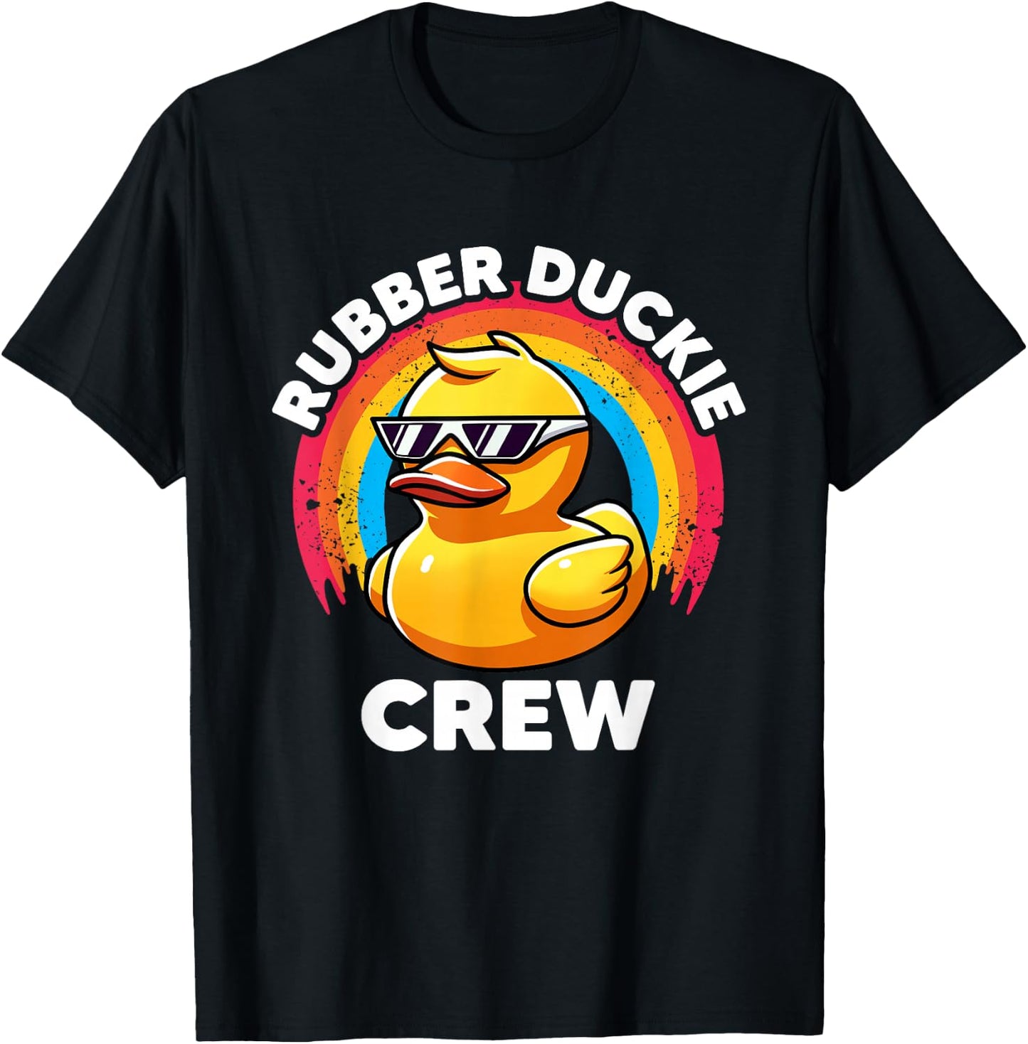 Rubber Duckie Crew I Love Ducks Lovers Funny Rubber Duck T-Shirt - T-Shirt | Black