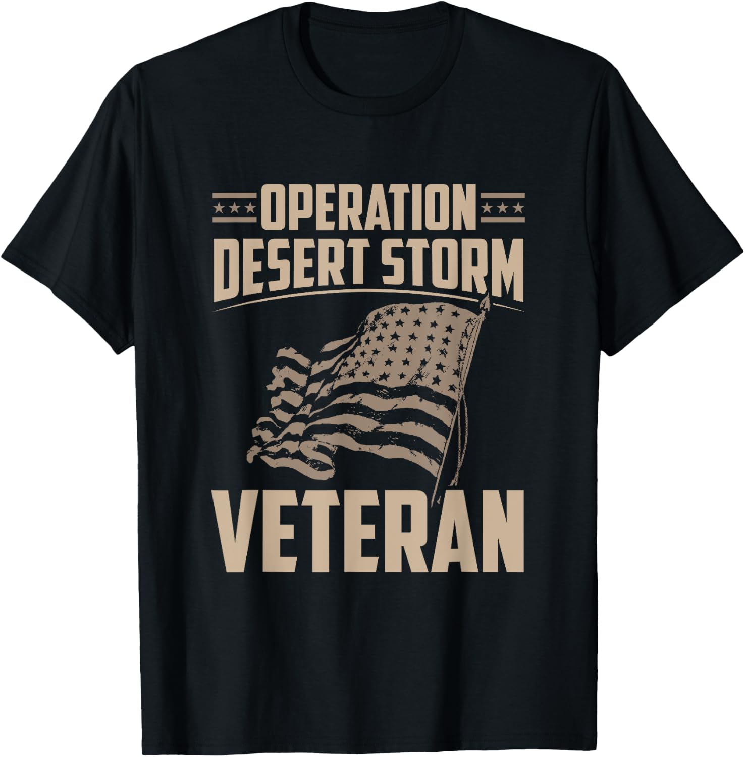 Veteran Shirt Operation Desert Storm Men Women USA Gift T-Shirt - T-Shirt | Black