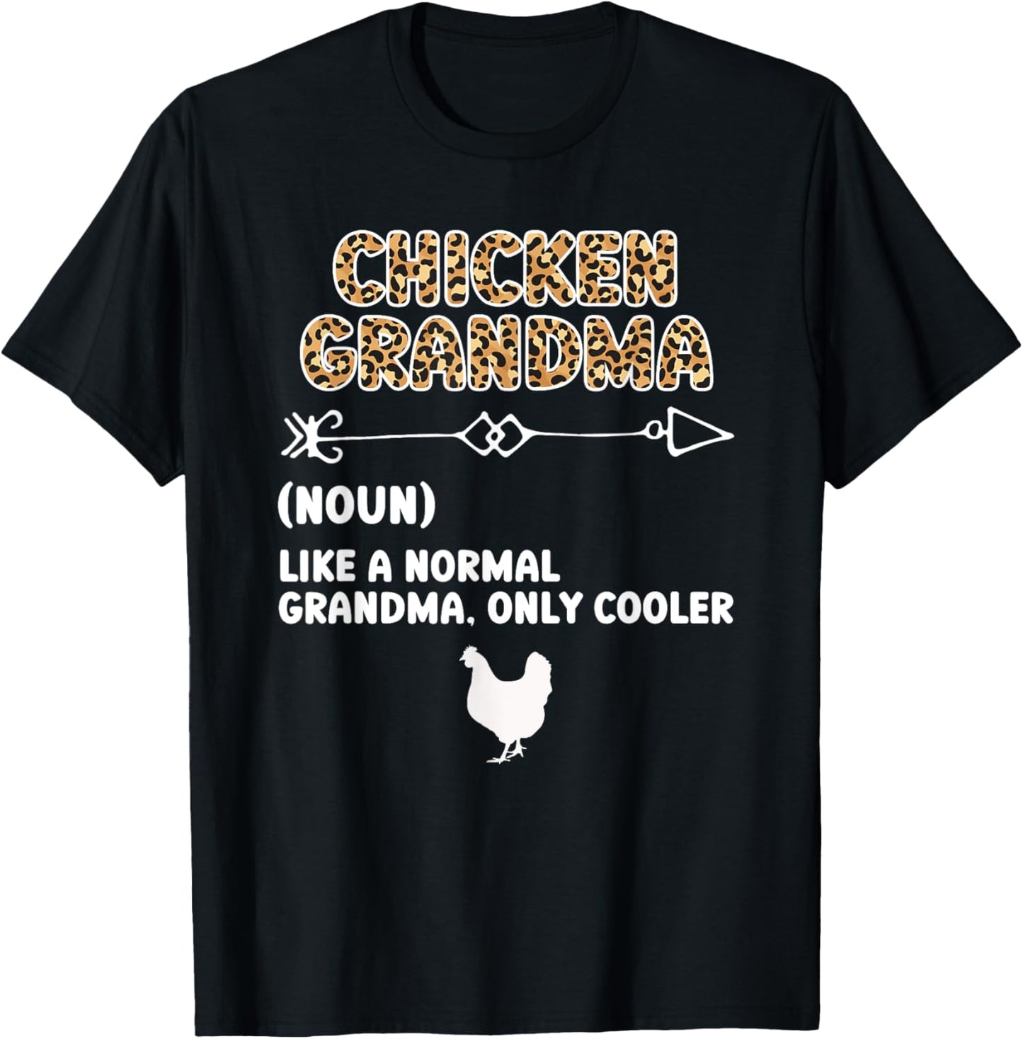 Chicken Grandma Definition Chicken Owner Chicken Farmer T-Shirt - T-Shirt | Black