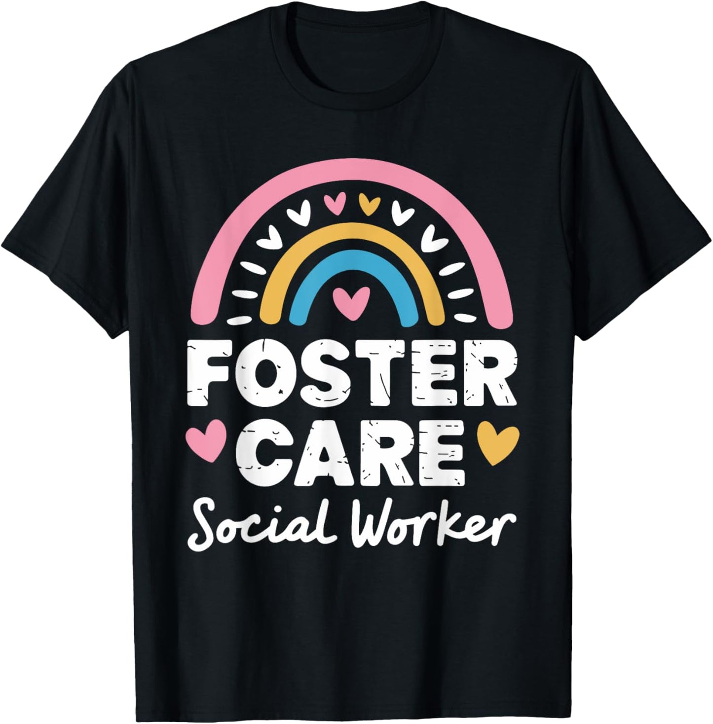 Foster Care Social Worker, Adoption Foster Care Foster Adopt T-Shirt - T-Shirt | Black