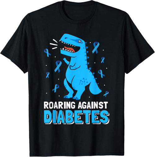 Roaring Against Diabetes Dinosaur T-Rex Diabetes Awareness